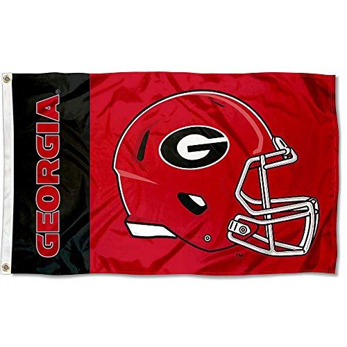 College Flags & Banners Co. Georgia Bulldogs Football Helmet Flag - 757 Sports Collectibles