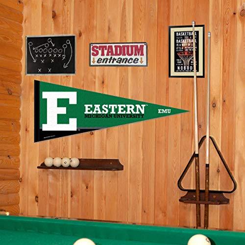 College Flags & Banners Co. Eastern Michigan Eagles Pennant Full Size Felt - 757 Sports Collectibles