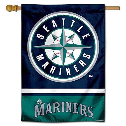 WinCraft Seattle Baseball Double Sided House Flag - 757 Sports Collectibles