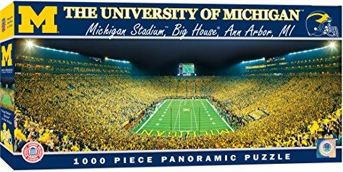 MasterPieces NCAA Panoramics 1000 Puzzles Collection - Michigan NCAA Panoramics 1000 Piece Jigsaw Puzzle - 757 Sports Collectibles