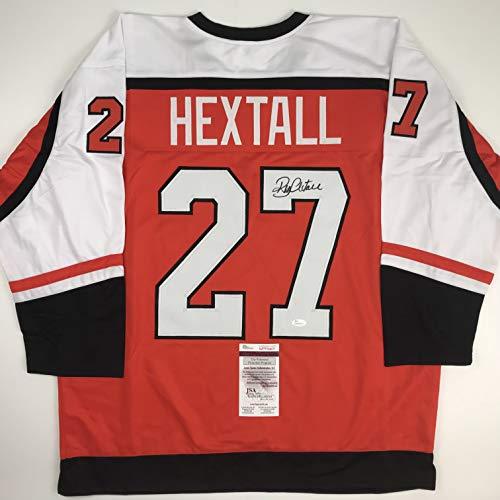 Autographed/Signed Ron Hextall Philadelphia Orange Hockey Jersey JSA COA - 757 Sports Collectibles