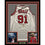 Framed Autographed/Signed Dennis Rodman 33x42 Chicago White Basketball Jersey JSA COA