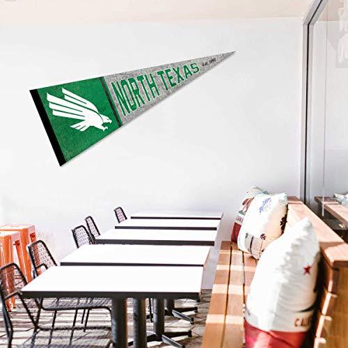 North Texas Mean Green Pennant Throwback Vintage Banner - 757 Sports Collectibles