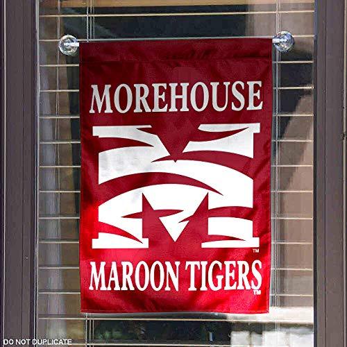 College Flags & Banners Co. Morehouse Maroon Tigers Garden Flag - 757 Sports Collectibles