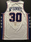 Autographed/Signed George McGinnis"HOF 17" Philadelphia White Basketball Jersey JSA COA - 757 Sports Collectibles