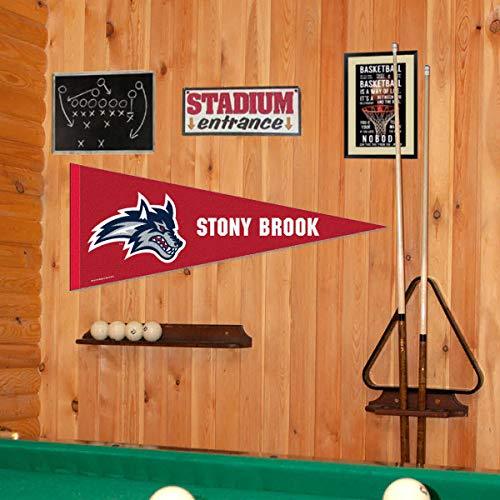 College Flags & Banners Co. Stony Brook Seawolves Pennant Full Size Felt - 757 Sports Collectibles