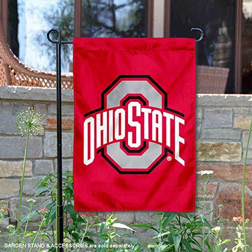 OSU Buckeyes Red Garden Flag and Yard Banner - 757 Sports Collectibles