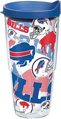 Tervis Made in USA Double Walled NFL Buffalo Bills Insulated Tumbler Cup Keeps Drinks Cold & Hot, 24oz, All Over - 757 Sports Collectibles