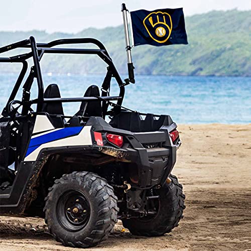 WinCraft Milwaukee Brewers Boat and Golf Cart Flag - 757 Sports Collectibles