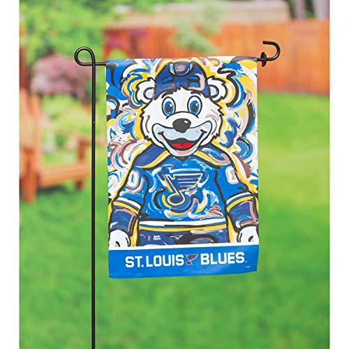 Team Sports America Officially Licensed NHL Fan Gear St Louis Blues, Suede Garden Flag 12.5 x 18 inch Flag Justin Patten Sports Accessories and Gift For Home Office and Fan Cave - 757 Sports Collectibles