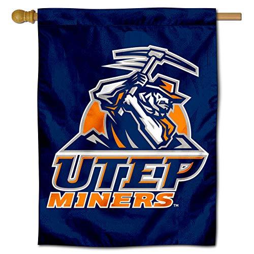 College Flags & Banners Co. Texas El Paso Miners Double Sided House Flag - 757 Sports Collectibles