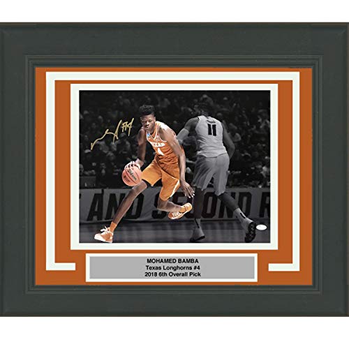 Framed Autographed/Signed Mohamed Mo Bamba Texas Longhorns 16x20 Basketball Photo JSA COA #1