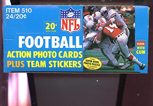 1979 Fleer Football Card Set Wax Pack Box Team Sticker Action Photo CASE FRESH