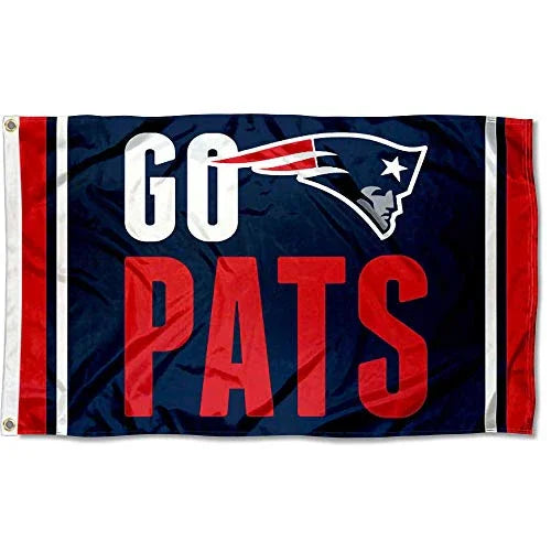 WinCraft New England Patriots Go Pats Flag - 757 Sports Collectibles