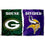 WinCraft Packers and Vikings House Divided Flag - 757 Sports Collectibles