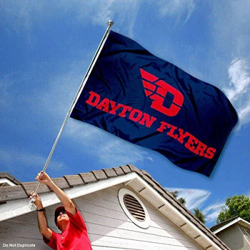 College Flags & Banners Co. Dayton Flyers Red Letters Flag - 757 Sports Collectibles