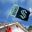 WinCraft Kraken 3x5 Feet Banner Flag - 757 Sports Collectibles