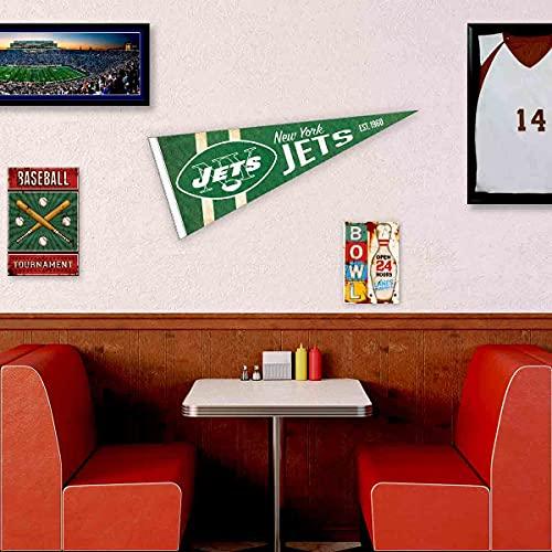 WinCraft New York Jets Throwback Vintage Retro Pennant Flag - 757 Sports Collectibles