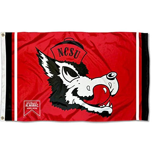 North Carolina State Wolfpack Vintage Retro Throwback 3x5 College Flag - 757 Sports Collectibles