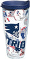 Tervis Made in USA Double Walled NFL New England Patriots Insulated Tumbler Cup Keeps Drinks Cold & Hot, 24oz, All Over - 757 Sports Collectibles