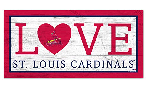 Fan Creations MLB St. Louis Cardinals Unisex St. Louis Cardinals Love Sign, Team Color, 6 x 12 - 757 Sports Collectibles