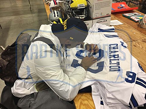 Taco Charlton Autographed/Signed Dallas Cowboys White Custom Jersey - 757 Sports Collectibles