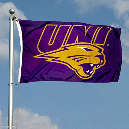 College Flags & Banners Co. Northern Iowa Panthers UNI Logo Flag - 757 Sports Collectibles
