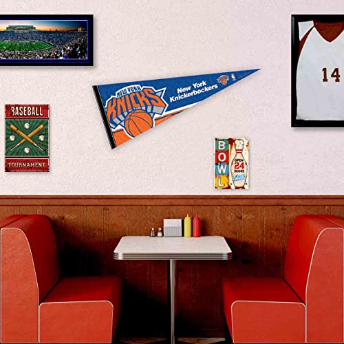 WinCraft New York Knicks Pennant Full Size 12" X 30" - 757 Sports Collectibles