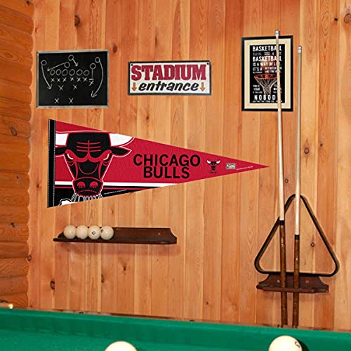 WinCraft Chicago Bulls Throwback Retro Vintage Pennant Flag - 757 Sports Collectibles