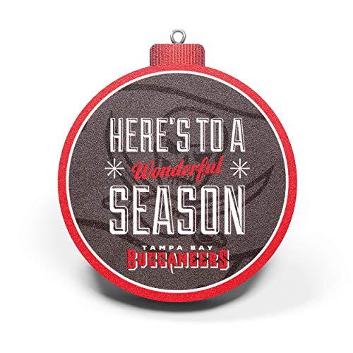 YouTheFan NFL Tampa Bay Buccaneers 3D Logo Series Ornament, team colors - 757 Sports Collectibles