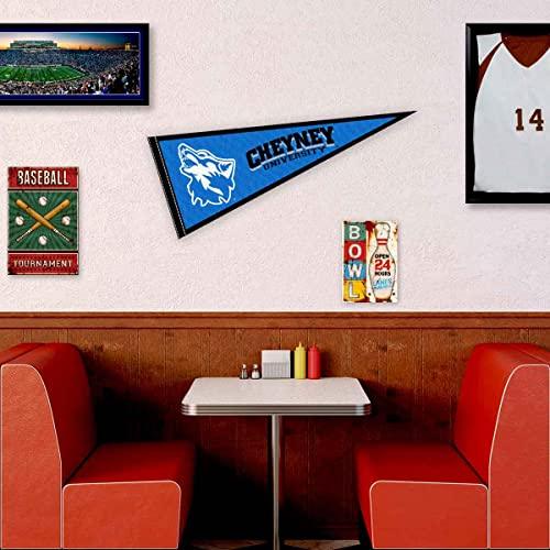 College Flags & Banners Co. Cheyney University Wolves Pennant - 757 Sports Collectibles