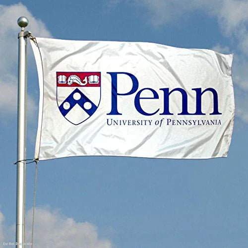 College Flags & Banners Co. Penn Quakers White Flag - 757 Sports Collectibles