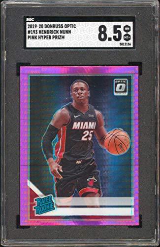 Kendrick Nunn 2019 Donruss Optic #193 Pink Hyper Prizm Rookie Card Grade 8.5 SGC - 757 Sports Collectibles