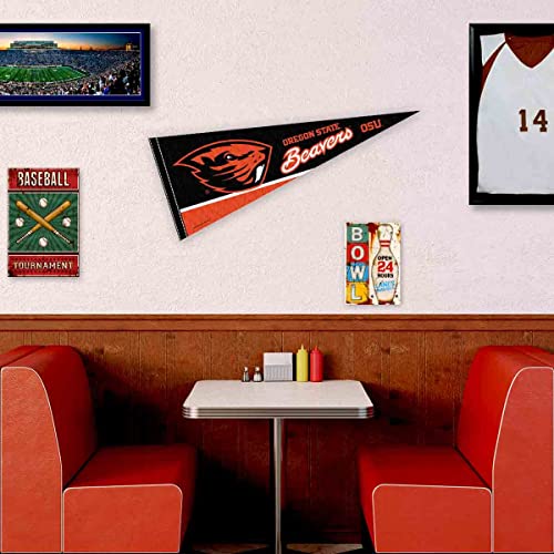 College Flags & Banners Co. Oregon State Beavers Pennant Full Size Felt - 757 Sports Collectibles