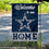 WinCraft Dallas Cowboys Welcome Home Decorative Garden Flag Double Sided Banner - 757 Sports Collectibles