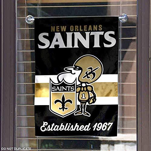 WinCraft Saints Throwback Retro Vintage Garden Flag Double Sided Banner - 757 Sports Collectibles