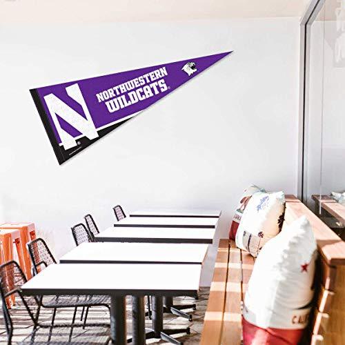 College Flags & Banners Co. Northwestern University Pennant Full Size Felt - 757 Sports Collectibles