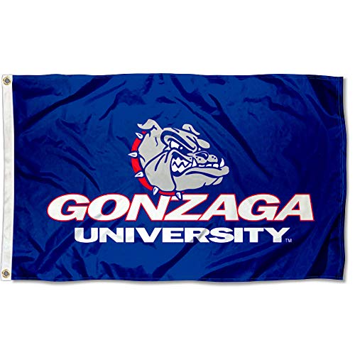 College Flags & Banners Co. Gonzaga Bulldogs Wordmark Flag - 757 Sports Collectibles