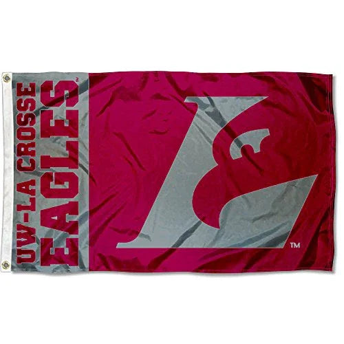 UW Lacrosse Eagles Large College Flag - 757 Sports Collectibles