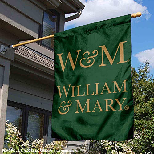 William & Mary Tribe New Logo Two Sided and Double Sided House Flag - 757 Sports Collectibles