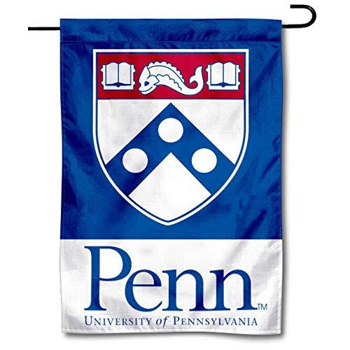 College Flags & Banners Co. Penn Quakers Shield Garden Flag - 757 Sports Collectibles