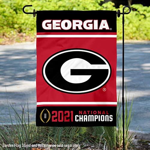 Georgia Bulldogs 2021 College Football National Champions Double Sided Garden Banner Flag - 757 Sports Collectibles