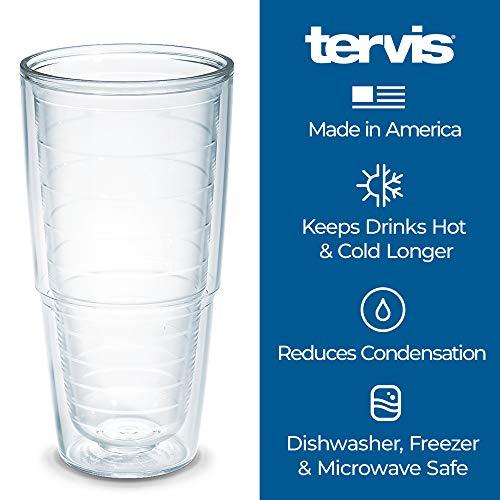 Tervis Fishing Tumbler with Wrap and Hunter Green Lid 24oz, Clear - 757 Sports Collectibles