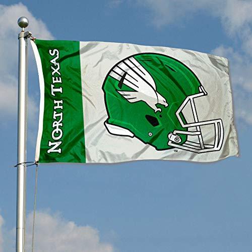 College Flags & Banners Co. North Texas Mean Green Football Helmet Flag - 757 Sports Collectibles