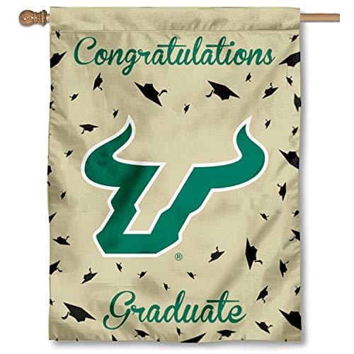College Flags & Banners Co. South Florida Bulls Graduation Gift Banner Flag - 757 Sports Collectibles