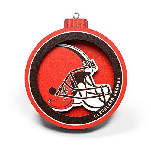 YouTheFan NFL Cleveland Browns 3D Logo Series Ornament - 757 Sports Collectibles