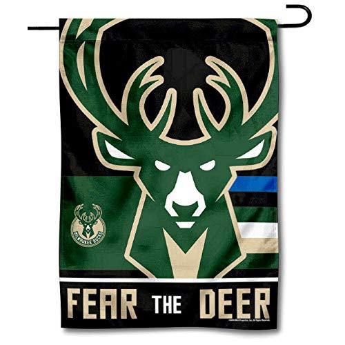 WinCraft Milwaukee Bucks Fear The Dear Double Sided Garden Flag - 757 Sports Collectibles