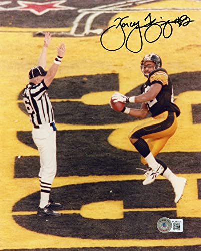 Yancey Thigpen Autographed Pittsburgh 8x10 Photo - BAS (Throwing) - 757 Sports Collectibles