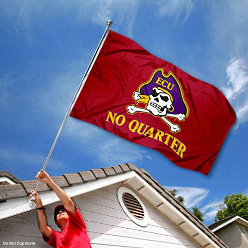 College Flags & Banners Co. East Carolina Pirates No Quarter Flag - 757 Sports Collectibles