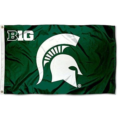 College Flags & Banners Co. MSU Spartans Big 10 3x5 Flag - 757 Sports Collectibles